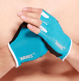 Workout Power Gloves (Color: Blue, size: S)