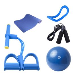 Home fitness equipment yoga mat (Color: Blue)