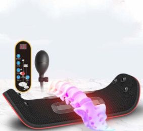 Pass Lumbar Massager Pulse Lumbar Spine Instrument To Relax The Waist (Color: Black, Style: Flagship)