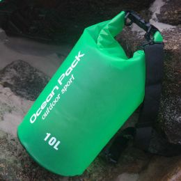 Spot beach bag anti water bucket bag PVC waterproofing bag drifting waterproof bag swimming bag outdoor sports bag (Color: 5, Style: 30L)