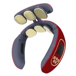 Cervical Massager Shoulder And Neck Protector (Color: Red B)