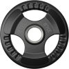 Rubber Coated Weight Plates in Pairs or Single for Strength Training Weightlifting and Bodybuilding Black 4 Size Options