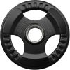 Rubber Coated Weight Plates in Pairs or Single for Strength Training Weightlifting and Bodybuilding Black 4 Size Options