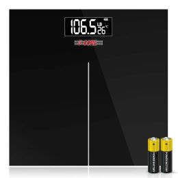 5 Core Digital Scale for Body Weight; Precision Bathroom Weighing Bath Scale; Step-On Technology; High Capacity - 400 lbs. Large Display; Batteries In (Material Type: )