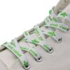 Weiou Manufacturer Sublimation Printed Logo Colorful Flat polyester cotton Custom Length And Width Hot Sale Shoe Laces