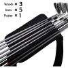 Mini Golf Club Bag For Men Women Kids; Golf Bag With Cushioned Shoulder Strap For Driving Range Practice; Easy Transport