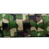 Weiou manufacturer Special Design 0.7CM Width Camouflage Army Green heat transfer printing Polyester shoelaces