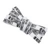 Weiou Shoe Accessories Fashion Design Printing Logo And Letter White And Black Flat Polyester Printed Shoelaces