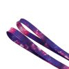 Weiou Manufacturer High Quality Heat Transfer Purple Star Flat Waterproof Polyester Shoelace For Shoes