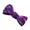 Weiou Manufacturer High Quality Heat Transfer Purple Star Flat Waterproof Polyester Shoelace For Shoes