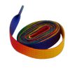 Weiou Manufacturer Flat Shoestring for Sneakers Rainbow Laces for Garments Shoe Laces with Good Price and Fashion Design