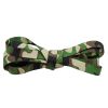 Weiou manufacturer Special Design 0.7CM Width Camouflage Army Green heat transfer printing Polyester shoelaces