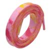 Weiou Multi Color Heat Transfer Printed New Fashionable Pink Flat Polyester Shoelaces Support LOGO and Length For Women's shoes