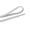 Weiou Brand New Flat Plastic Strings Flat Printed Jazzy White-Light Gray Color Shoelaces For Shoes