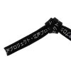 Weiou Manufacturer Trendy Design Printing Japanese Letter Flat Black Polyester Waterproof Printed Shoelaces