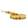 Weiuou Multi colored Fashion Unique Heat Transfer Printed  Shoelaces Polyester Cotton Flat Shoe Laces