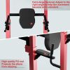 Multi Functional Strength Training Fitness Station Adjustable Height Tilt Bracket Black