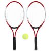 1pair Tennis Rackets With 1pc Tennis Ball & 1pc Bag; For Outdoor Sports; Tennis Playing; Friends And Family Entertainment