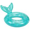 Inflatable Mermaid Swimming Rings; Portable Cartoon PVC Floats For Boys And Girls Beach Pool Party Summer