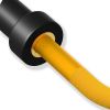 Solid Steel 47 ""Coil Rod Barbell Standard Weight Bar Thread Non-Slip 300 lb Capacity Weight Bar Yellow