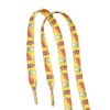 Weiuou Multi colored Fashion Unique Heat Transfer Printed  Shoelaces Polyester Cotton Flat Shoe Laces