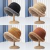 Winter Thermal Bucket Hat; Faux Fur Plush Thickened Ear Protection Fisherman Warmer Hat For Women Xmas Gift