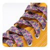 Weiou Fashion Adorable Shoestrin 0.9cm Flat Printed Summer Retro Floral Cotton Shoe Laces Young Ladies Women Canvas Outdoor Shoehoe