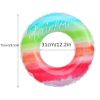 Internet Celebrity Same Styles Fairy Adult Swimming Ring; Thickened PVC Rainbow Pattern Meteor Shower Two Optional Swimming Ring Armpit Ring