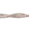 Weiou Shoe Accessories Classical Design Berlin-beige Letter Apricot-Brown Flat Polyester Cotton Printed Shoelaces