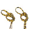 Weiou Personalized Wide Softly Casual Flat Luxury Ribbon Satin Leopard Print Shoelaces for Women Girls Sneaker Shoestring