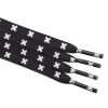 Weiou Manufacturer Black And White Customized Shoe Laces Polyester  Shoelaces Silicone logo printing Flat shoelaces