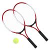 1pair Tennis Rackets With 1pc Tennis Ball & 1pc Bag; For Outdoor Sports; Tennis Playing; Friends And Family Entertainment