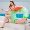 Two-color Watermelon Swimming Ring; Adult Swimming Ring Thick Portable Adult Swimming Ring Armpit Circle The Inner Diameter Width After Inflation Abou